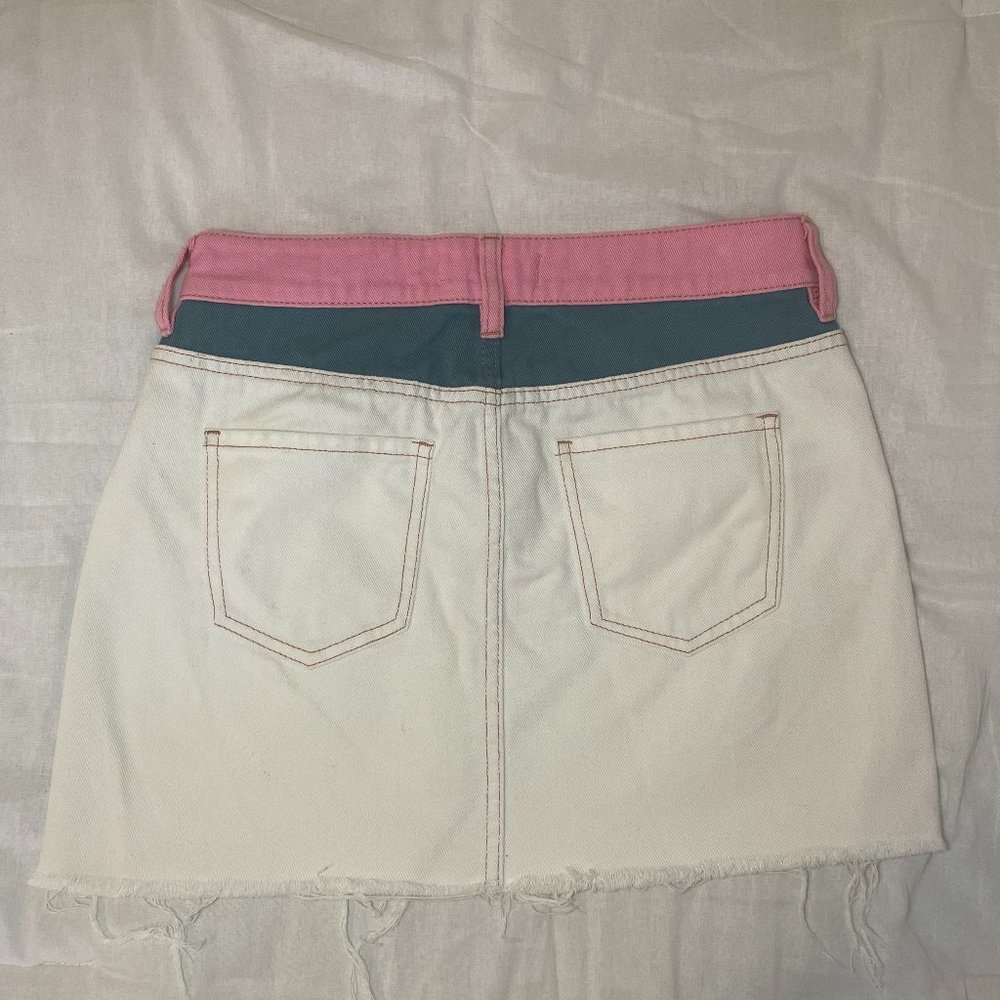 Pacsun Color Block Denim Skirt - image 3